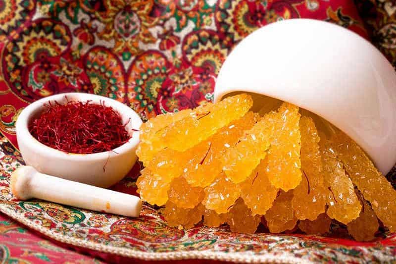 نبات زعفرانی چوبی خوش عطر و شفاف